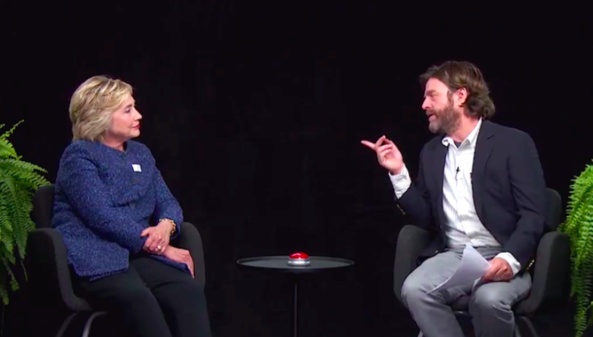 Hillary Clinton Talks About Donald Trump S Ties On Between Two Ferns