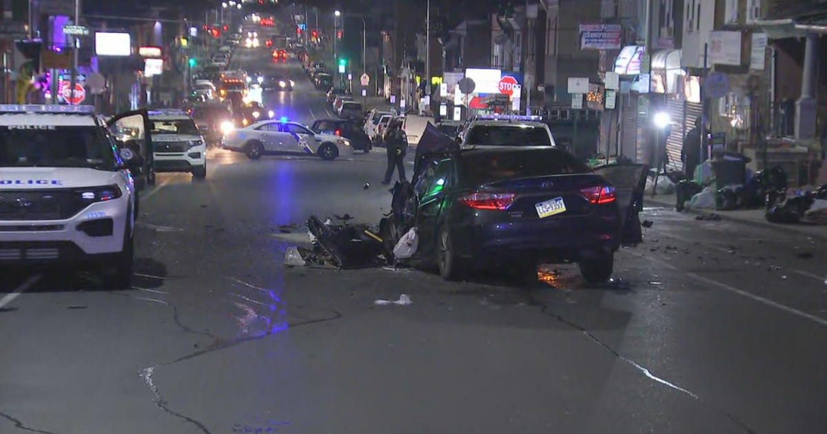 4 People Including Philadelphia Officer Hospitalized In Crash CBS