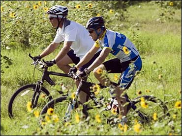 Armstrong And Bush Go For A Ride - CBS News