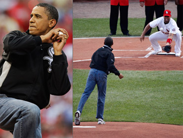 Stars Throwing the First Pitch at Baseball Games