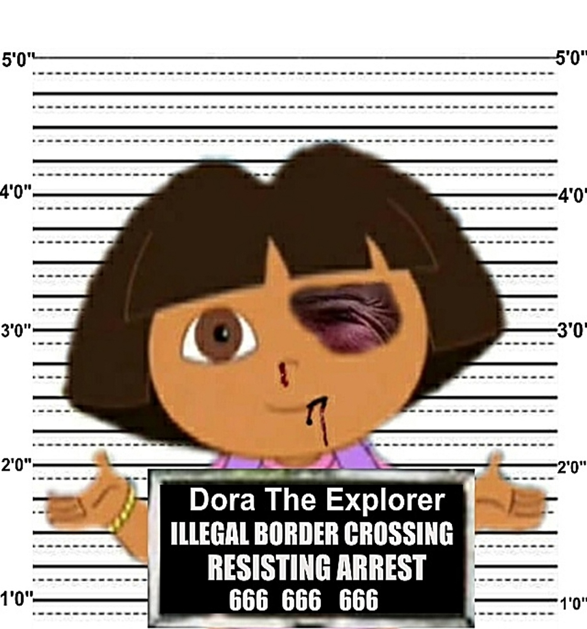 binge watching Dora? That's illegal