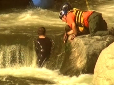 Dramatic River Rescue Caught on Tape - CBS News