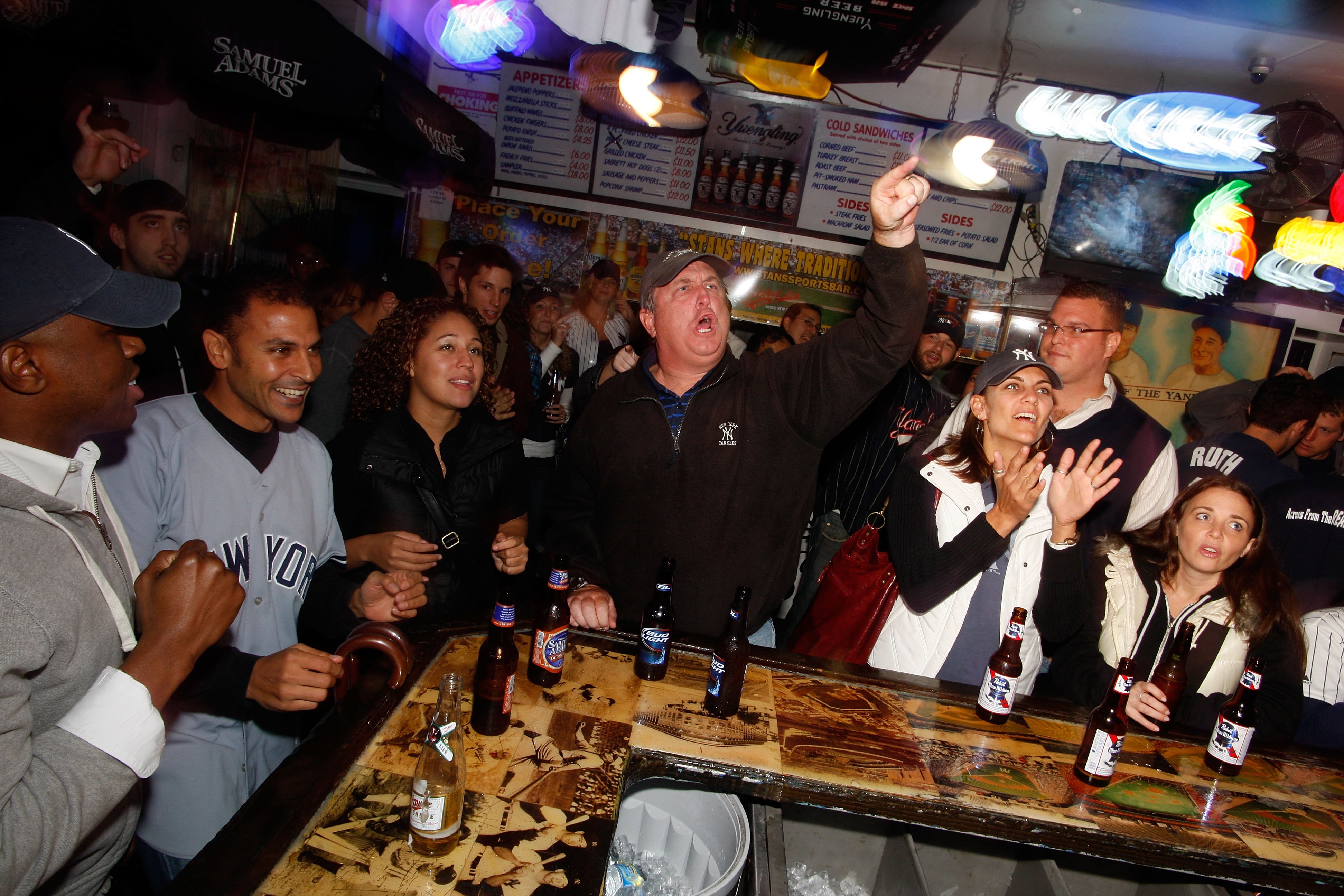 Yankee Fans at the bar 