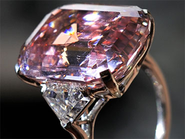 rare pink diamond ring
