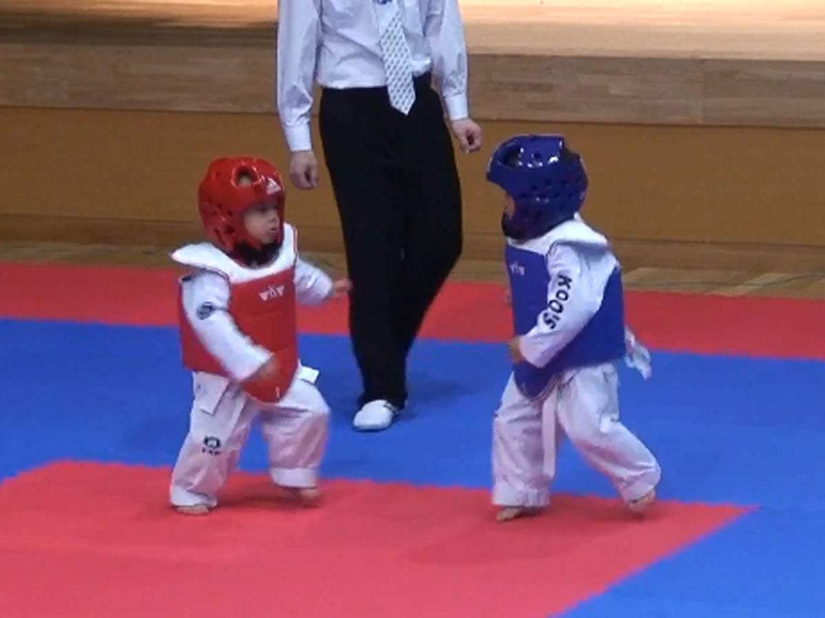 Cute Attack Toddler Taekwondo Battle (VIDEO) CBS News