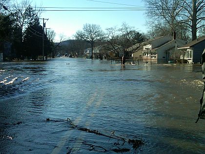 Pompton Lakes Street Flooding 