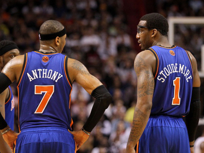 Carmelo Anthony and Amar'e Stoudemire 