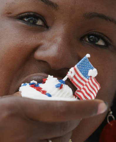 July4th_Patriotic Cup Cakes  