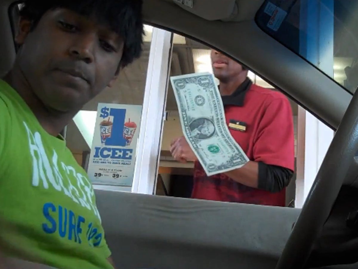 Drivethru floating money trick is magical and fun CBS News
