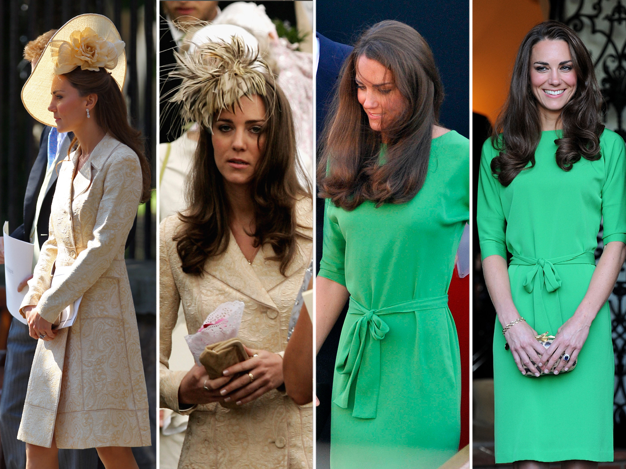 Kate recycles two dresses for Zara Phillips' royal wedding weekend ...