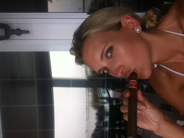 dominique-smoking a cigar 