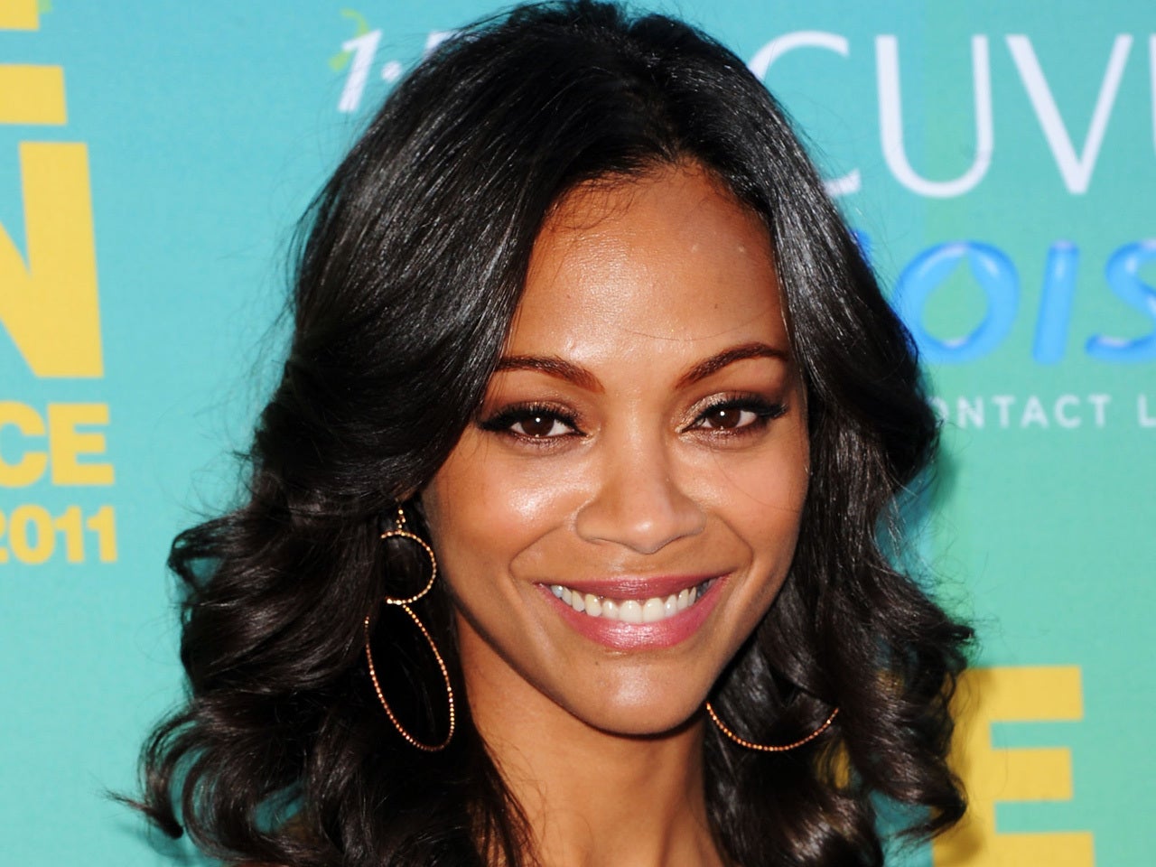Zoe Saldana Natural Hair Texture