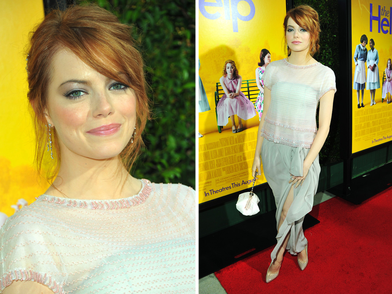 Emma Stone goes green on the red carpet - CBS News