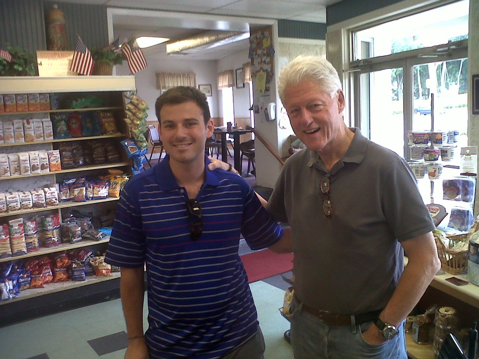 Chappaqua resident Jonny Widder with former President Bill Clinton 