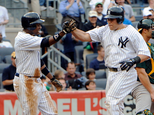 Robinson Cano,Curtis Granderson & Russell Martin 3 Grand Slams 1 Game New  York Yankees 8X10 Photo