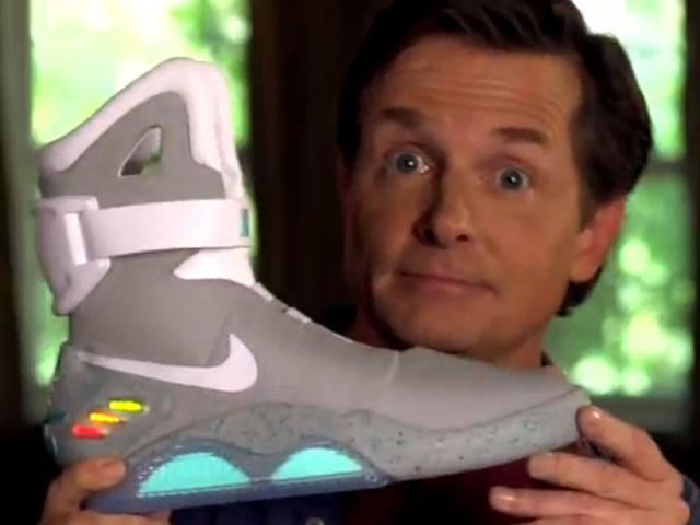Nike Marty McFly's sneakers from "Back to the Future" - CBS News
