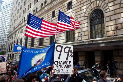 Wall Street Protest Federal Reserve 