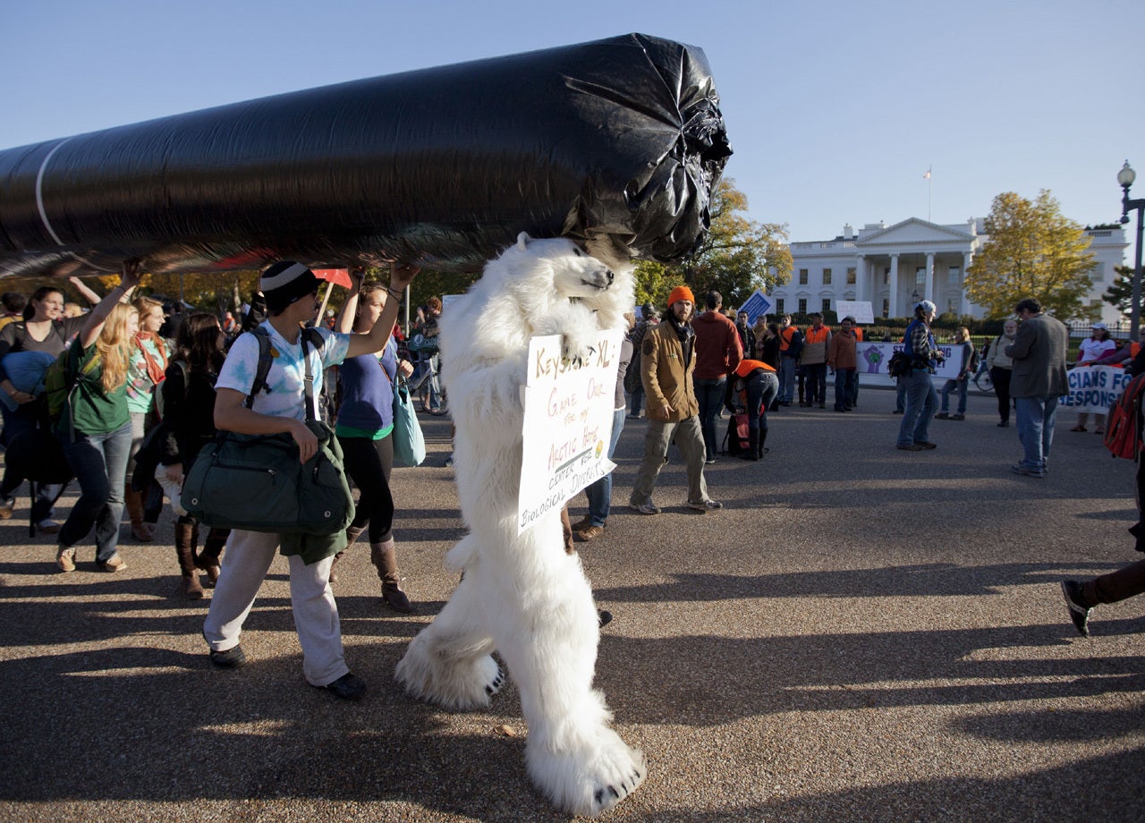 Thousands in D.C. protest pipeline - CBS News