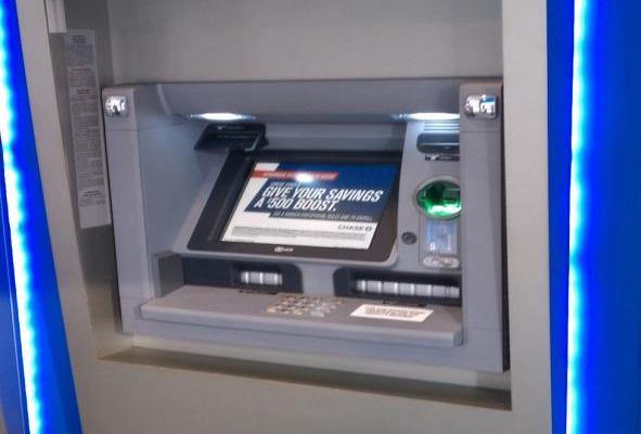 A compromised ATM machine 