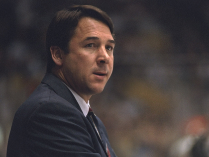 Mike Milbury with Isles 