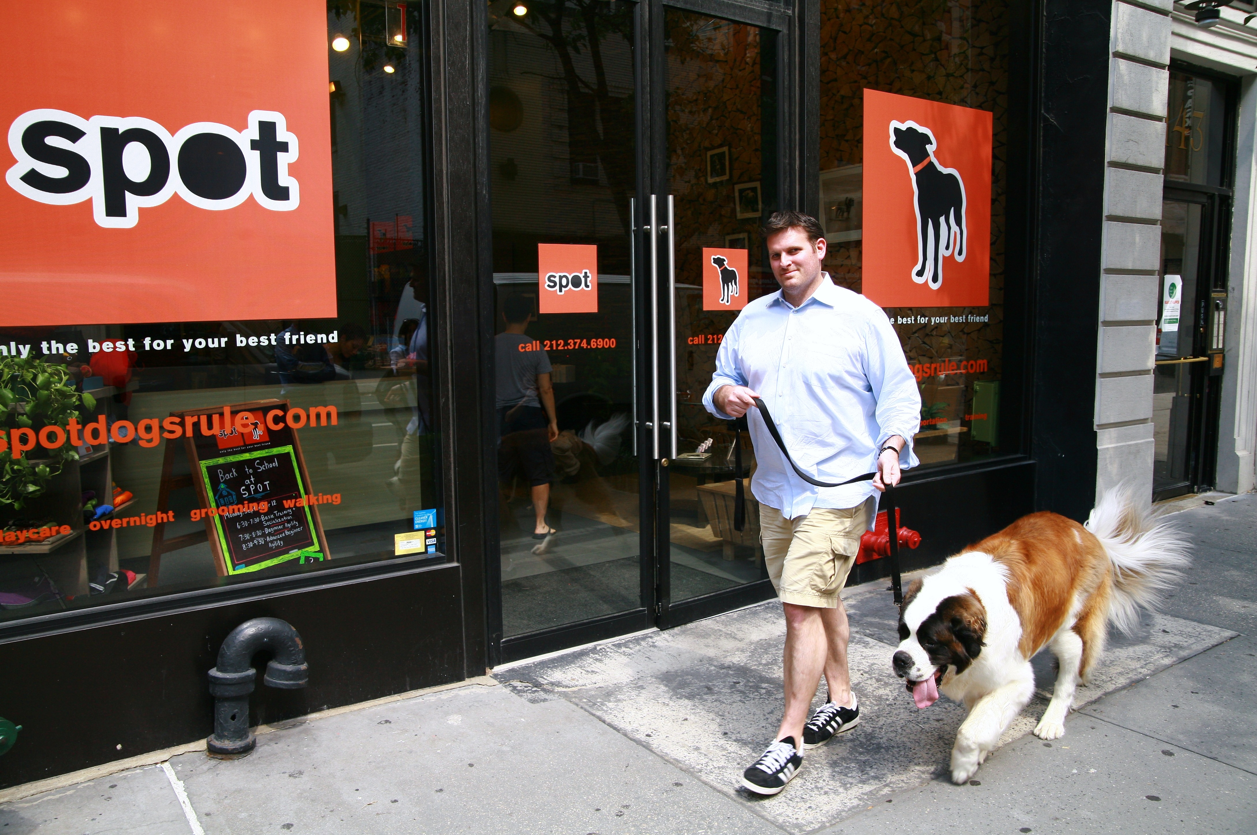 Mitch Marrow in front of Spot 