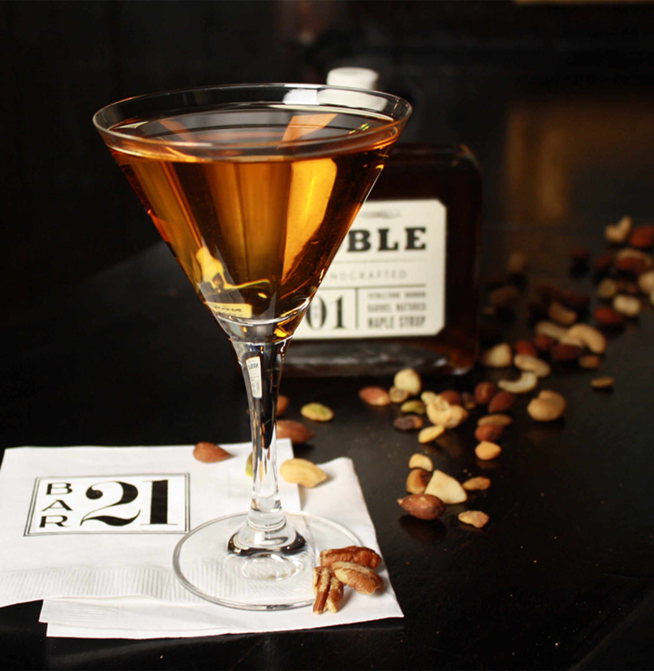 Maple Walnut Cocktail from the 21 Club 