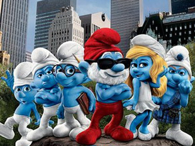 The Smurfs - Father plays porn instead of \