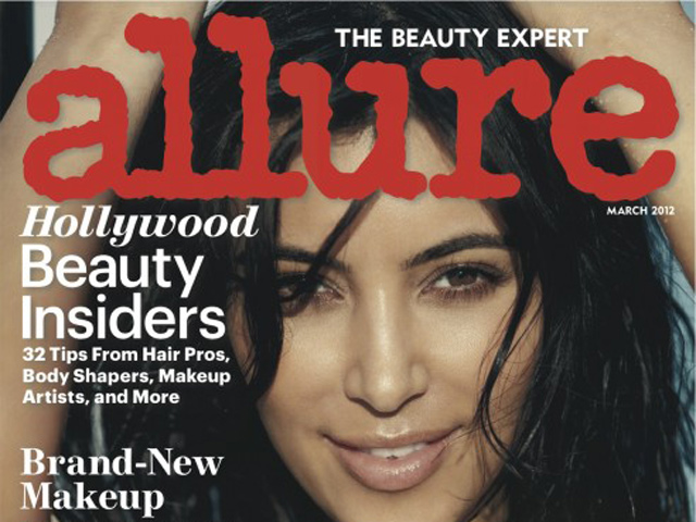 Kim Kardashian goes natural on the cover of Allure - CBS News