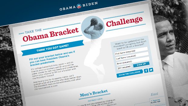 President Obama's 2012 NCAA Tournament Bracket