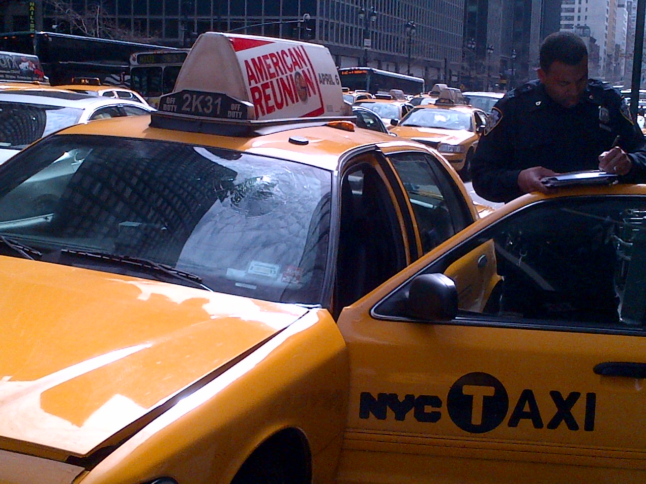 Cab Midtown Crash March 12 