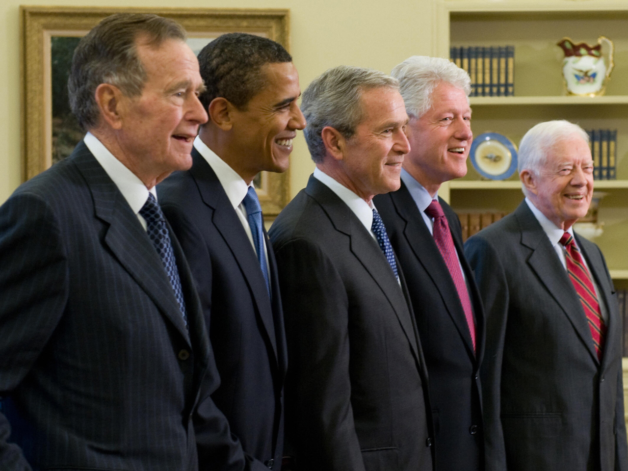 All 5 living U.S. presidents to gather at new Bush library CBS News