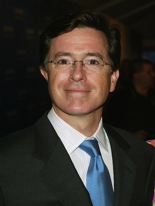 Stephen Colbert at Premiere Of "Bewitched" 