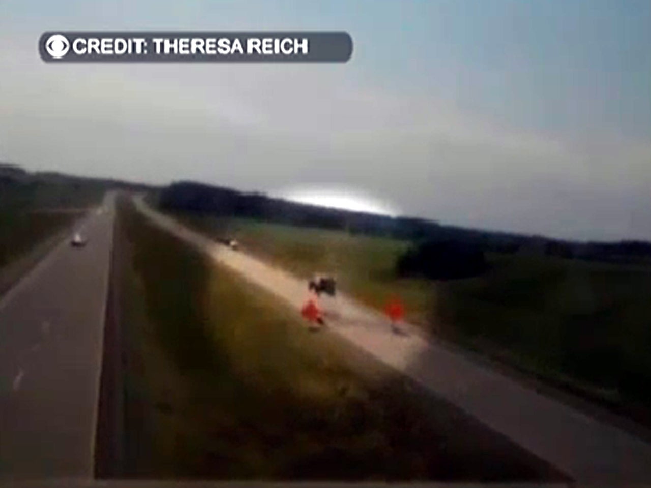 Watch Car goes airborne over buckled Wis. road CBS News