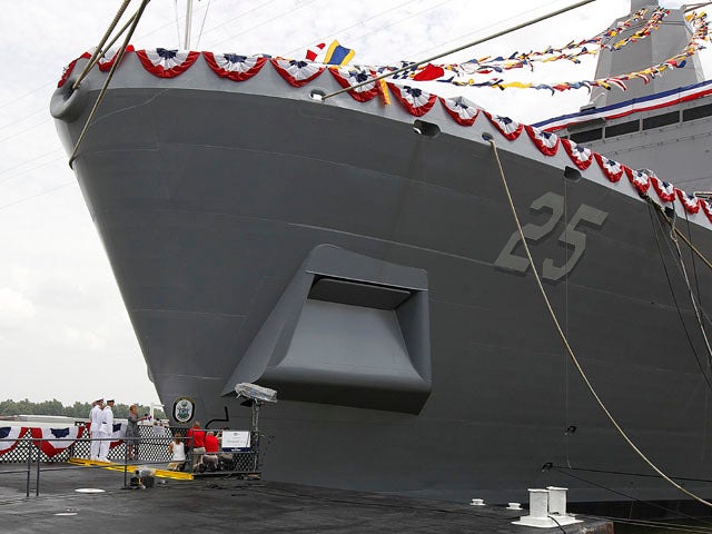 Navy christens last of 3 ships honoring 9/11 sites - CBS News