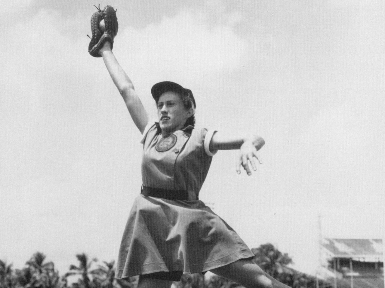 The first professional women's baseball league WWII inspired 1992 movie A  League of Their Own