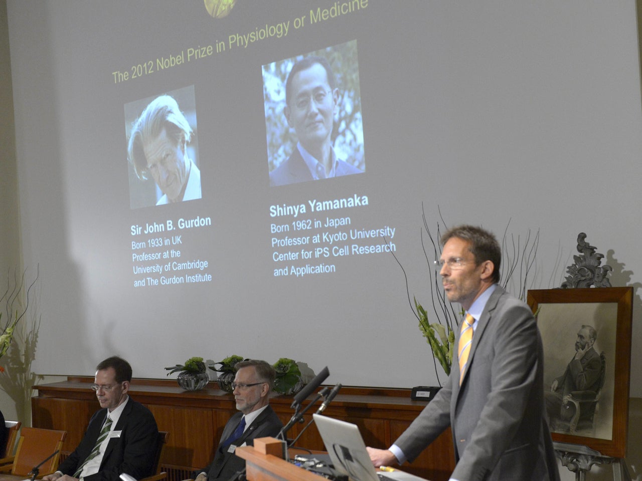 Britain's John Gurdon, Japan's Shinya Yamanaka share 2012 Nobel Prize
