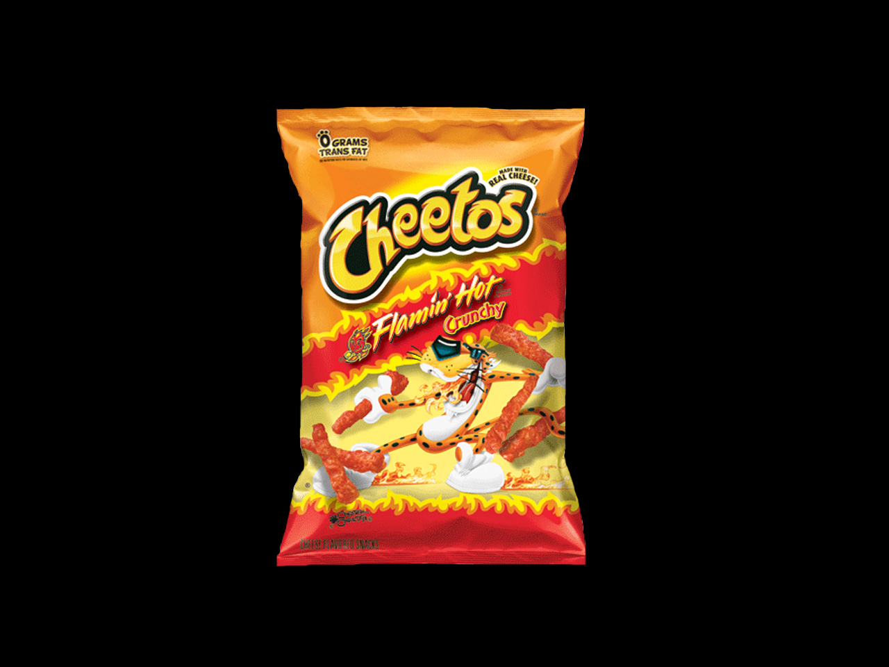 Cheetos Flamin Hot Crunchy Cheese Snacks Case