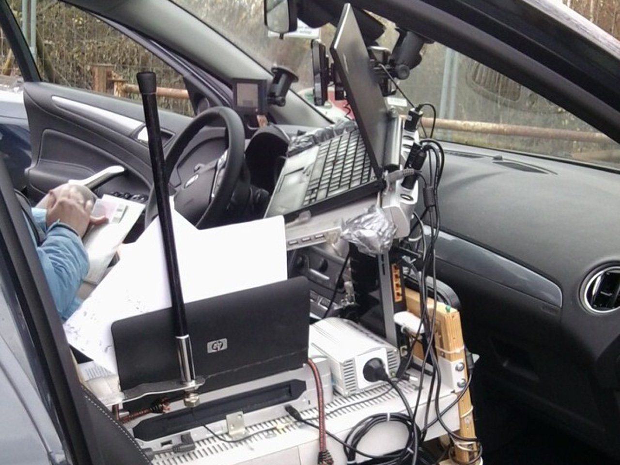 Man stopped for speeding had fully loaded mobile office in car, say German  police - CBS News