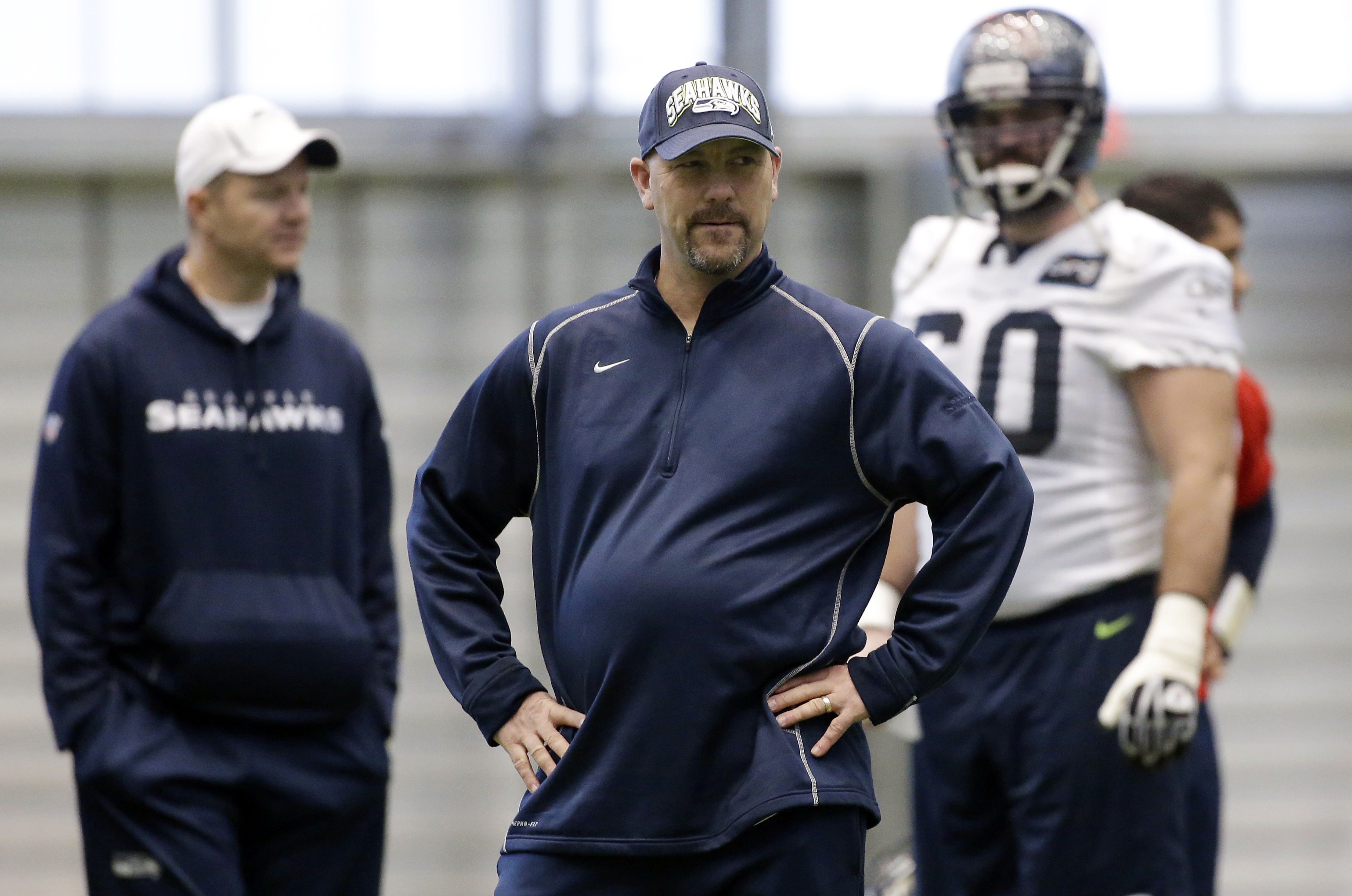 Jacksonville Jaguars head coach Gus Bradley answers questions from sports  writers on the first day of the NFL football offseason conditioning program  on Tuesday, April 21, 2015 at EverBank Field in Jacksonville