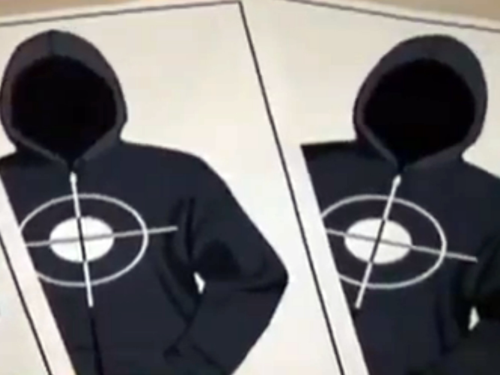 trayvon martin shooting targets
