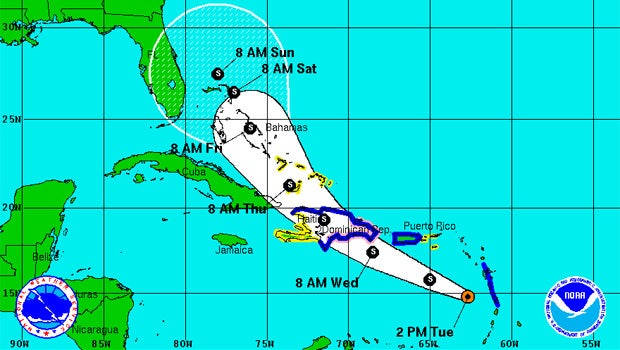 Tropical Storm Chantal targets Dominican Republic, Haiti - CBS News