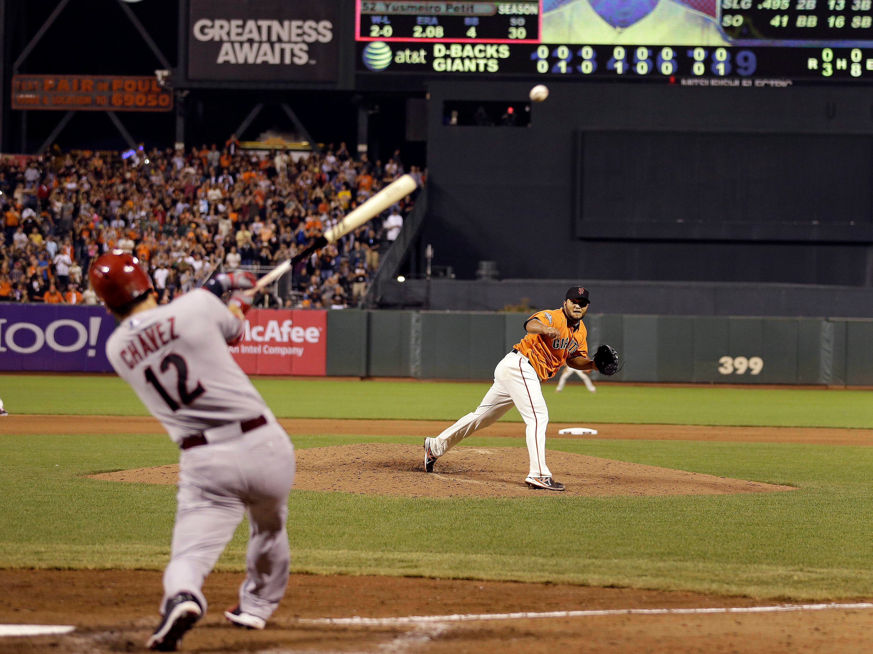 Yusmeiro Petit Has Perfect Game Bid Broken Up With 2 Outs In The 9th CBS News