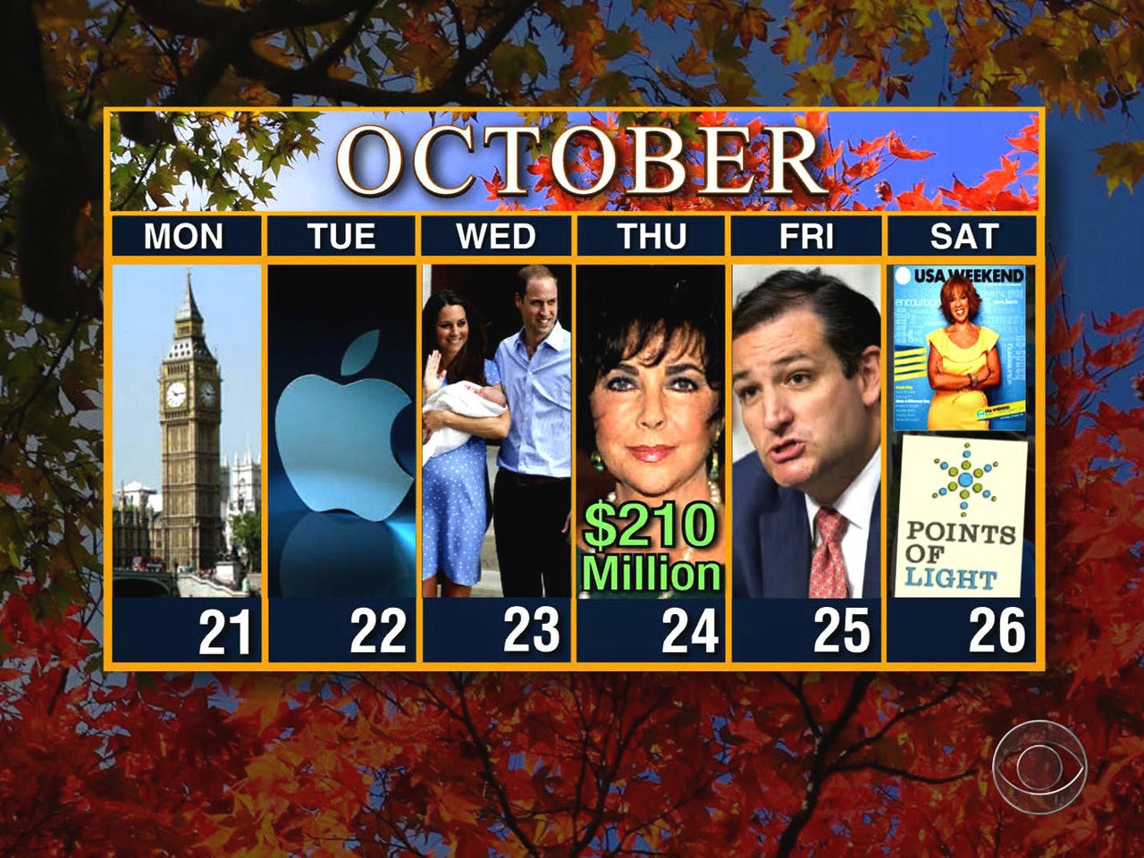 what day of the week does october end on