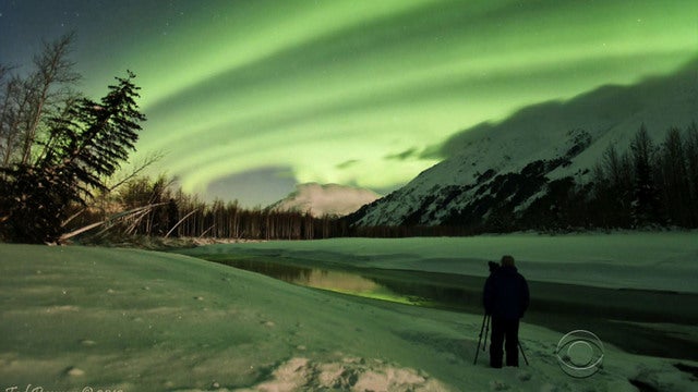 Photographer captures stunning images of Northern Lights - CBS News