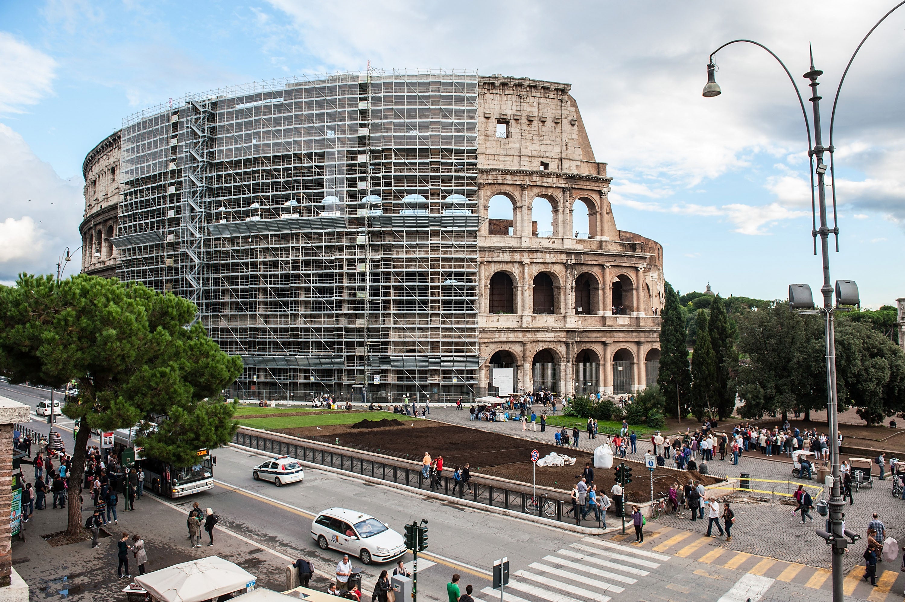 colosseum restoration before and after