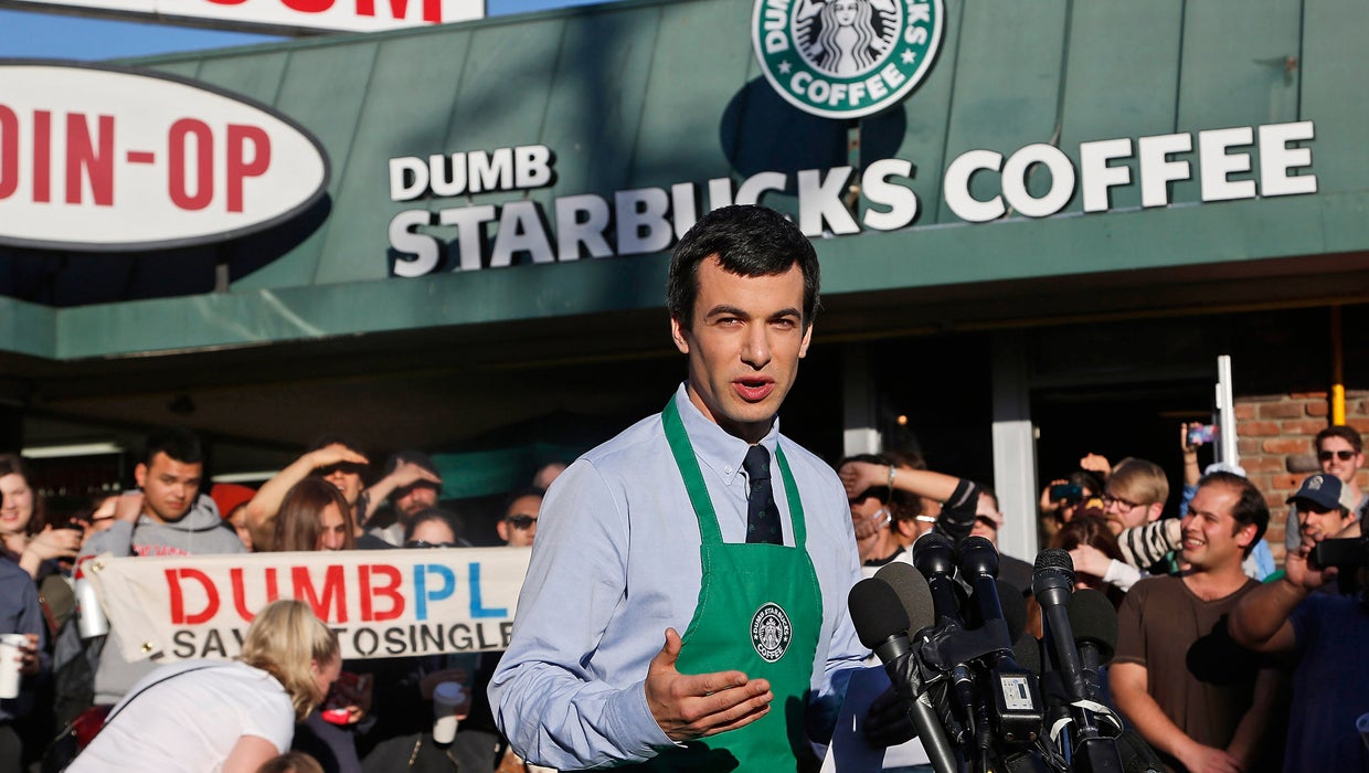 TV comedian Nathan Fielder behind Dumb Starbucks CBS News