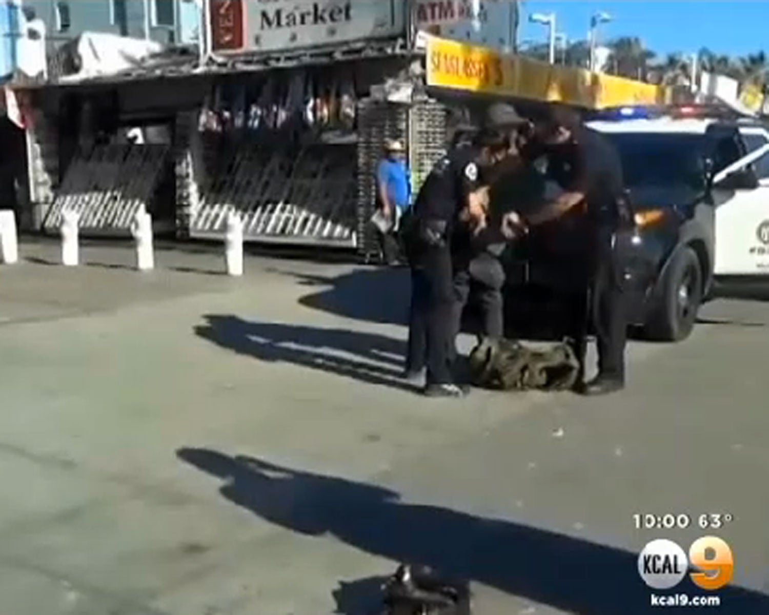 Chainsaw caught on tape, man caught by cops in Venice Beach, California
