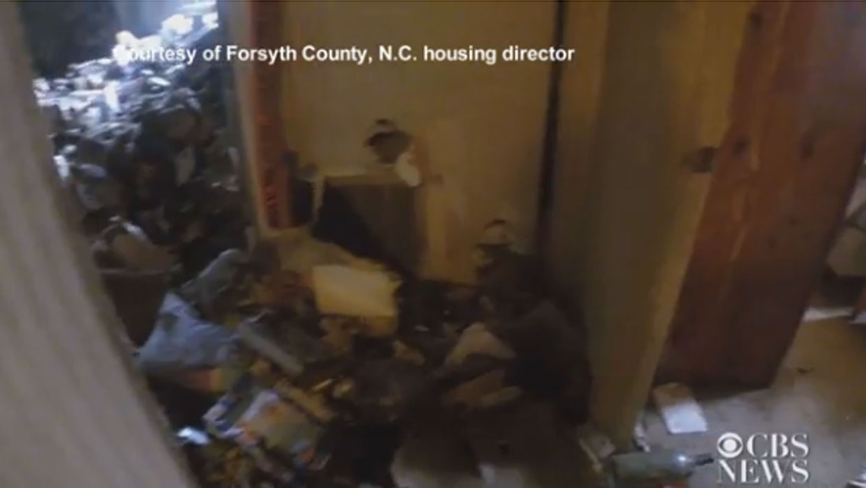 Video: Squalid home of suspects in 