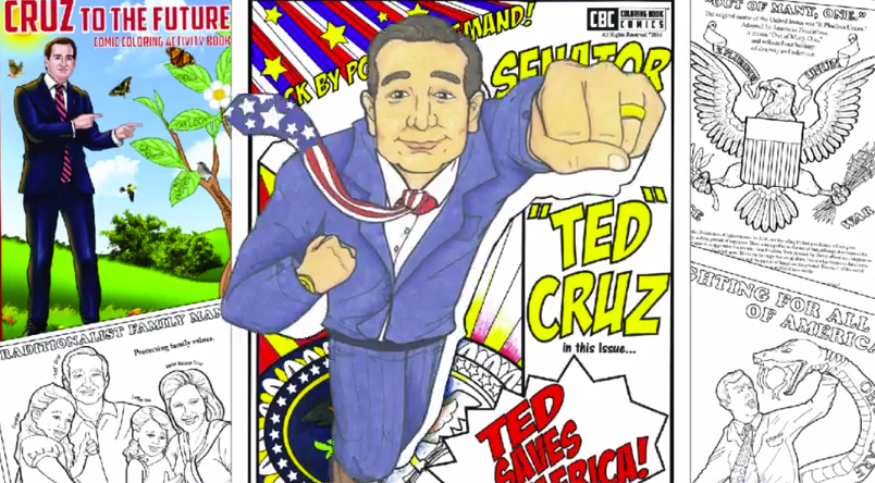 Ted Cruz: senator, lawyer, coloring book superhero - CBS News