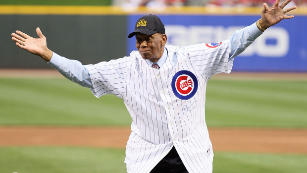 WGN TV - On this day in 1982, the Chicago Cubs retired Mr. Cub Ernie  Banks' jersey number. It was the first number they retired.
